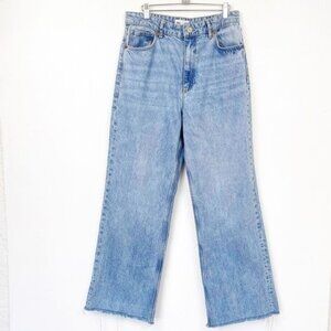 ZARA  STRAIGHT LEG FULL LENGTH HIGH WAISTED JEANS 10